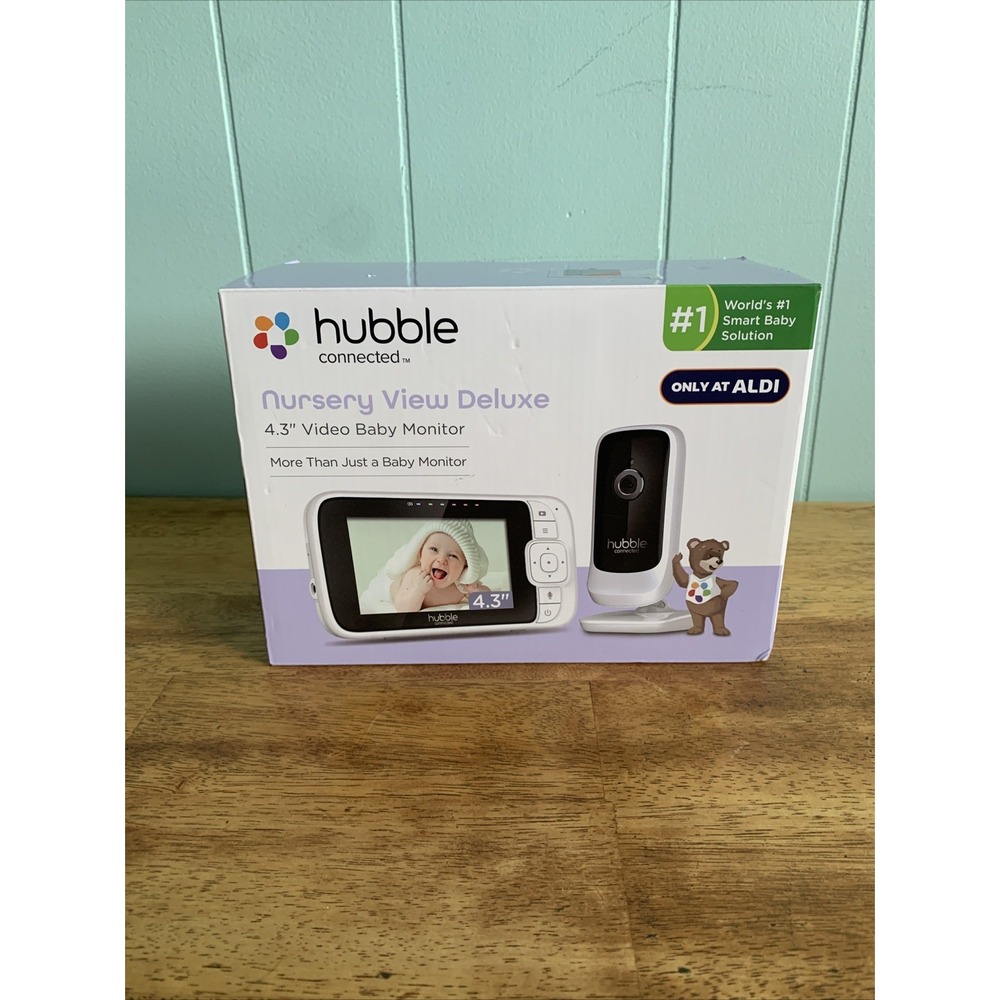 Hubble Connected Nursery View Deluxe 4.3" Video Baby Monitor HCNVDLX 🔥🔥